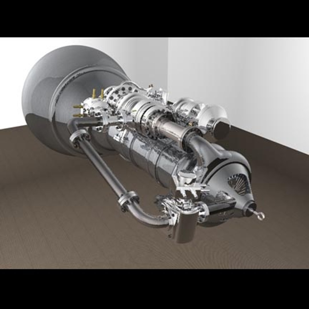 3d Model Rocket Engine