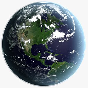 earth clouds 3d model
