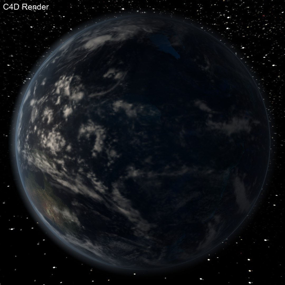 Earth Clouds 3d Model