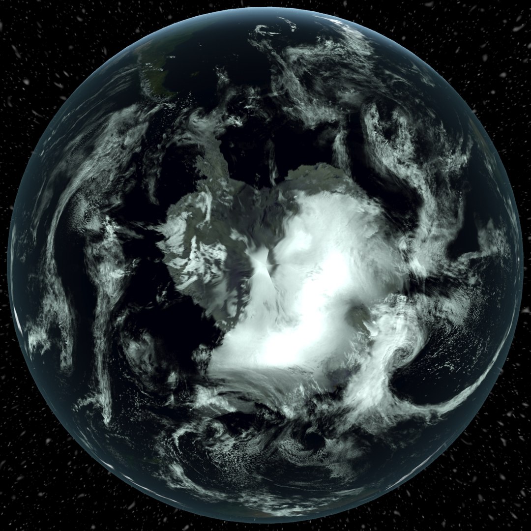Earth Clouds 3d Model