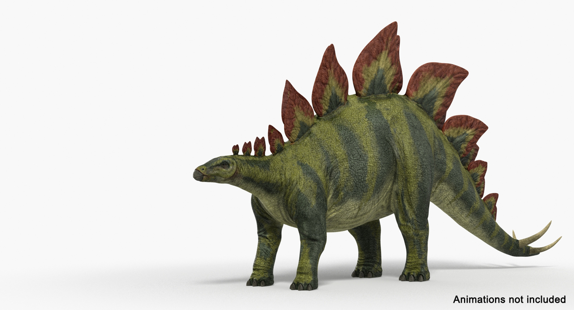 Stegosaurus Rigged 3d Model