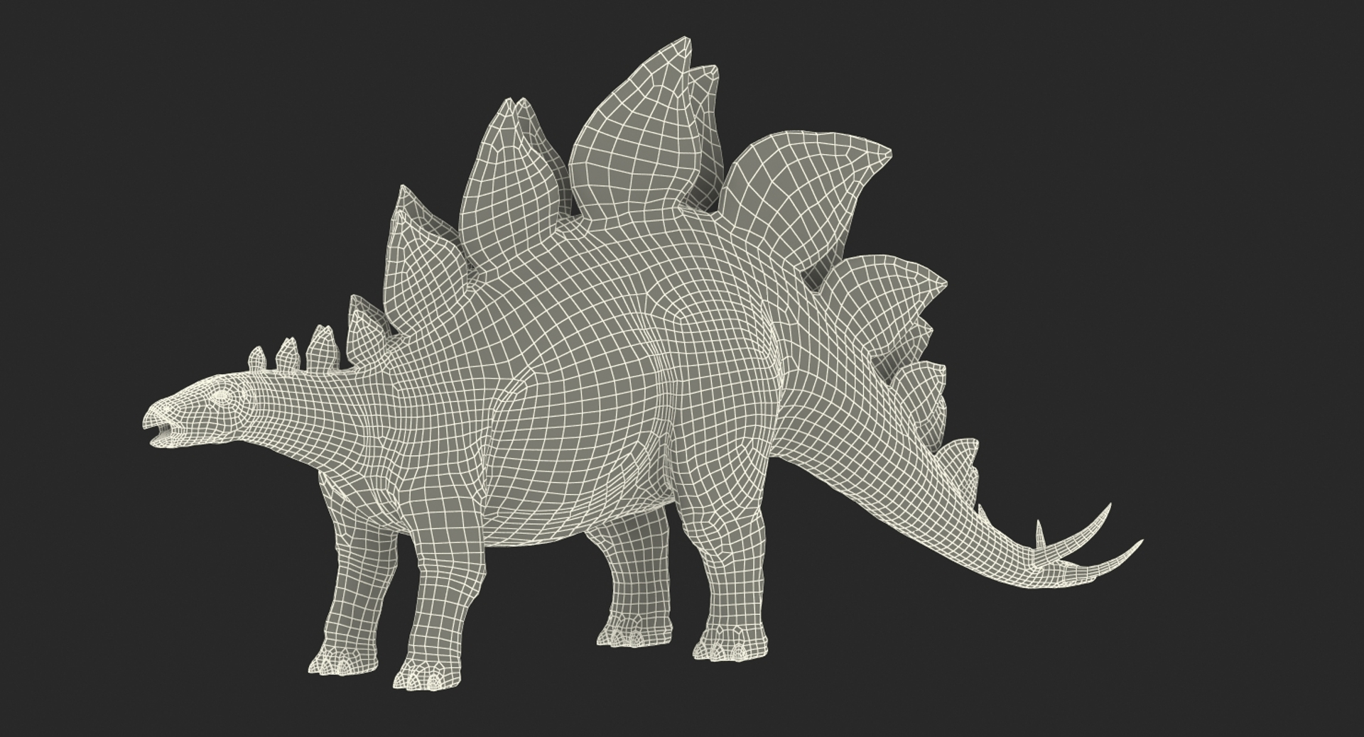 Stegosaurus Rigged 3d Model