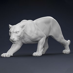 Muscular Panther 3D print model 3D model