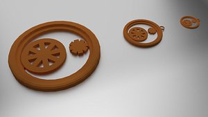 coaster pendant 3D