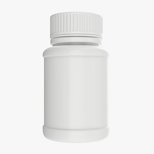 3D model bottle plastic medicine