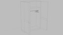 Low-Poly Cabinet and hanger