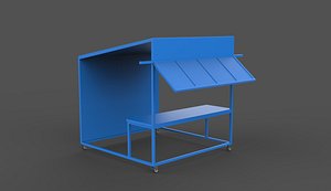 street food stall 3D model