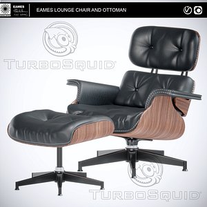 3D chair eames lounge