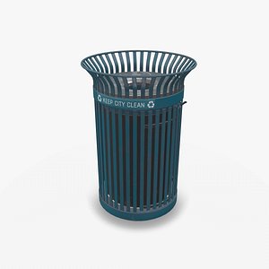 Trash Can Low-poly PBR