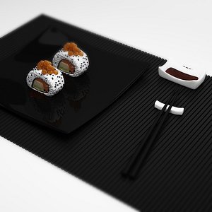 3dsmax sushi set