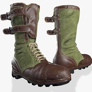Military Jungle Boots 3D model