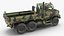 军用货运卡车 OshKosh MTVR MK23 布满灰尘