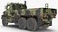 军用货运卡车 OshKosh MTVR MK23 布满灰尘