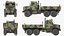 军用货运卡车 OshKosh MTVR MK23 布满灰尘