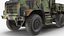 军用货运卡车 OshKosh MTVR MK23 布满灰尘