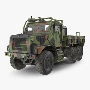 Military Cargo Truck OshKosh MTVR MK23 Dusty