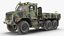 军用货运卡车 OshKosh MTVR MK23 布满灰尘