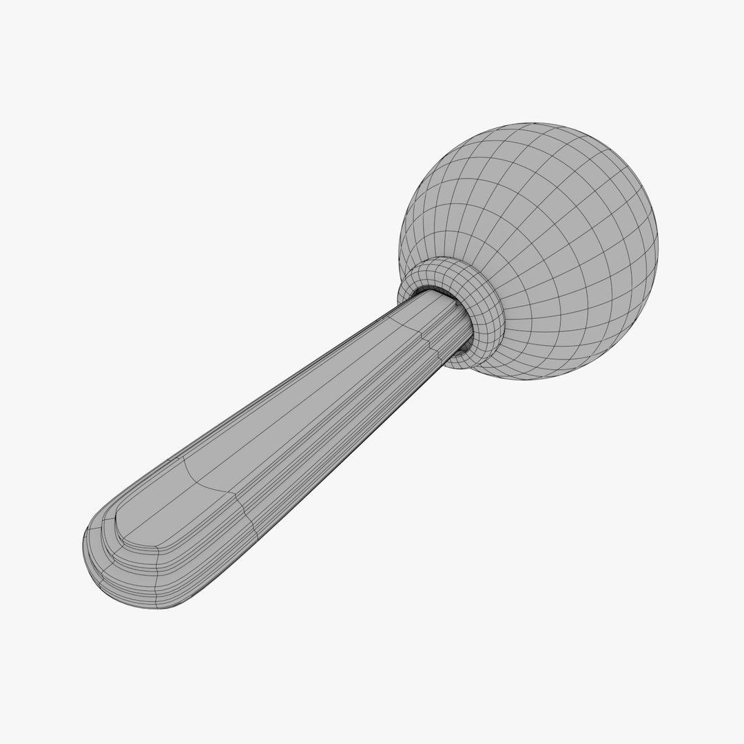rattle toy 3d fbx