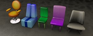 Five Contemporary Chairs