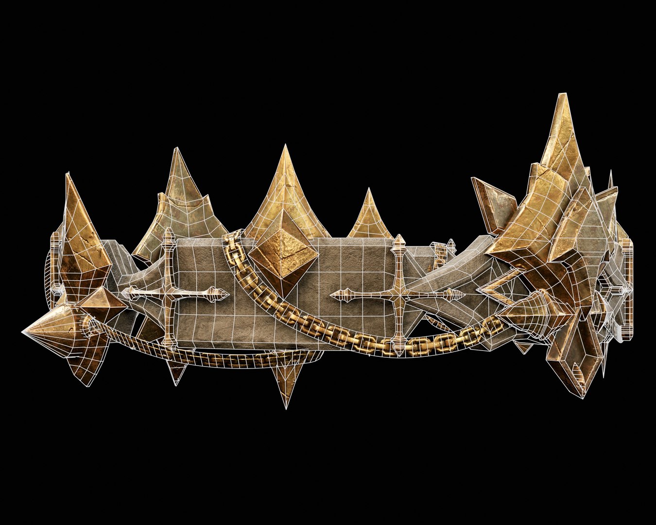 3D model Medieval Dark Crown https://p.turbosquid.com/ts-thumb/hZ/SsVcrW/St/re_003/jpg/1746618470/1920x1080/fit_q87/c8053b95512895c0d122e05d1578221789951260/re_003.jpg