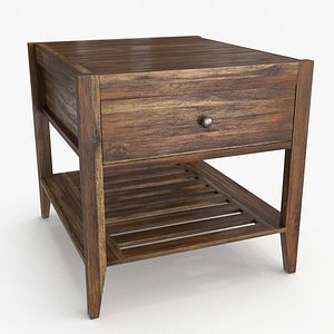 3D Briony Side Table Brown