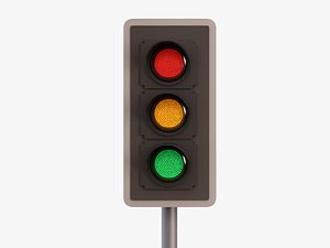 3d traffic lights model