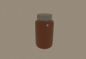 3D drugs bottle
