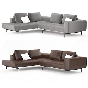 BoConcept Amsterdam corner sofa with lounging unit