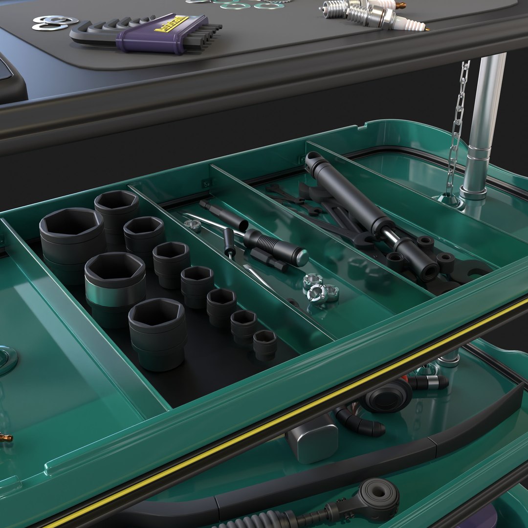 3D Tool Rack - TurboSquid 2131227