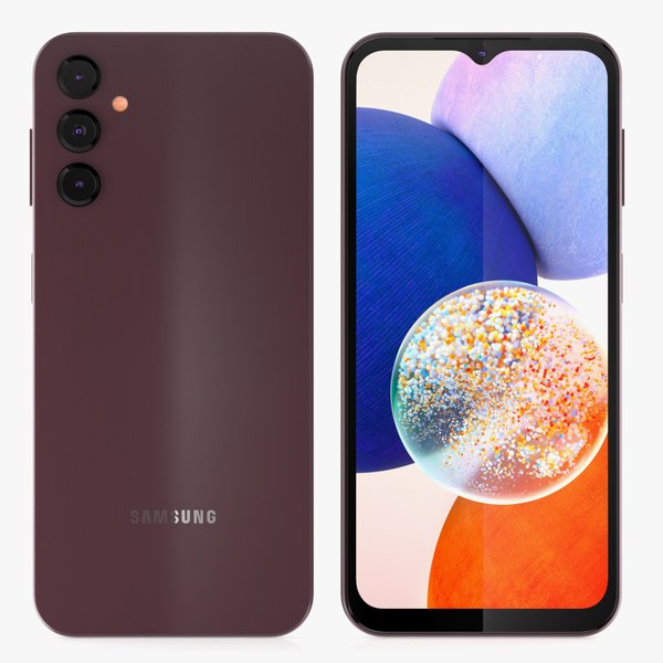 modelo 3d Samsung galaxy A14 Dark Red - TurboSquid 2101174