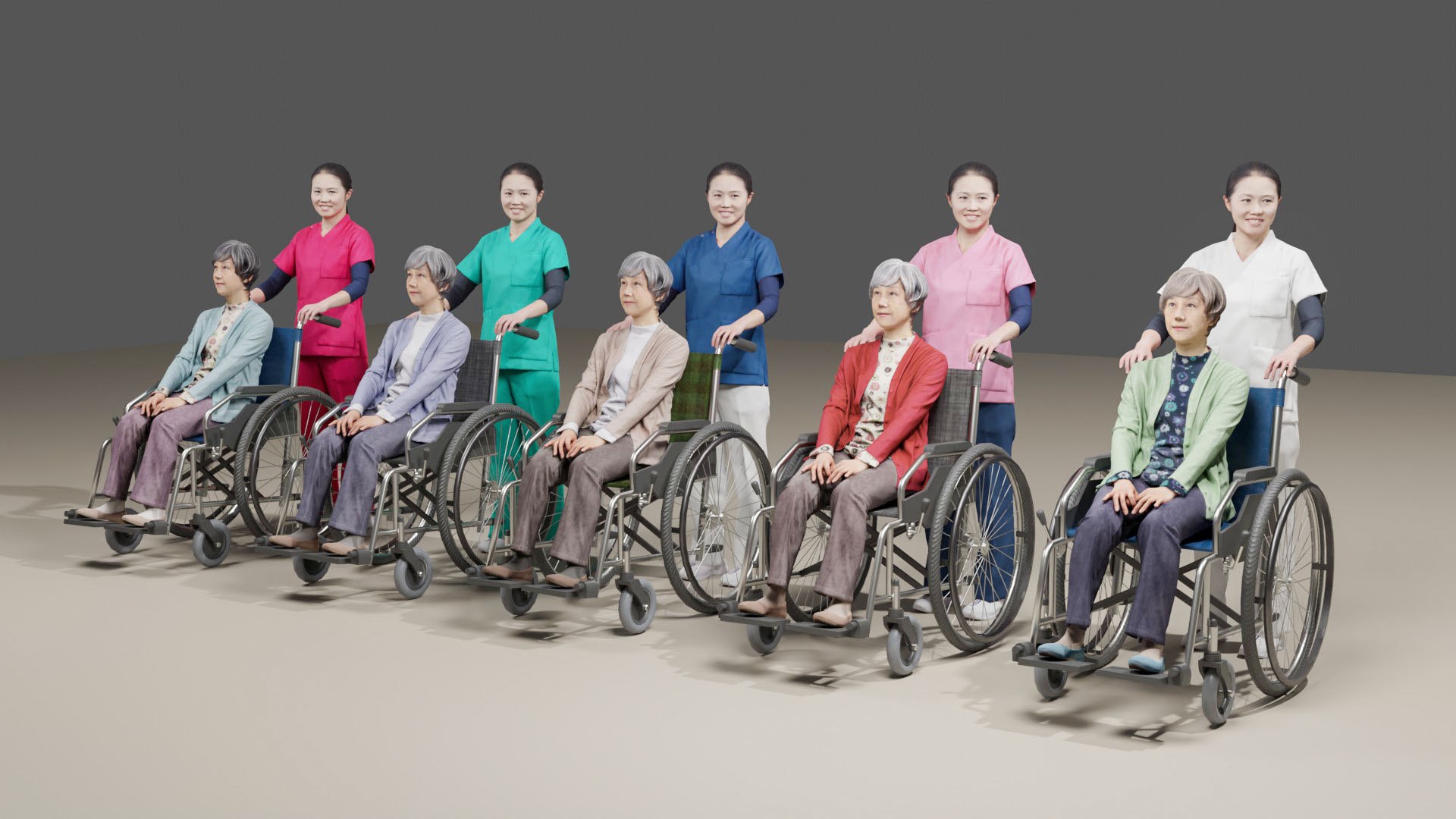 Nursing care set person and wheelchair 3D model https://p.turbosquid.com/ts-thumb/hZ/as4xYJ/bI/01/jpg/1659492375/1920x1080/fit_q87/11c93edd76e4179cac525b2b1a748bdd5924d7c7/01.jpg