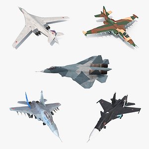 Russian Millitary Airplanes 3D Models Collection 2