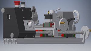 Micro lathe 3d model 3D