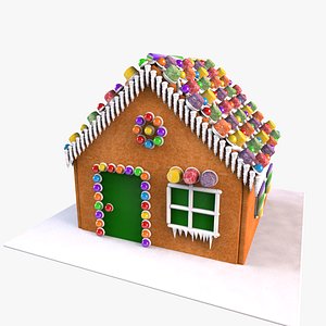 3D Gingerbread House model