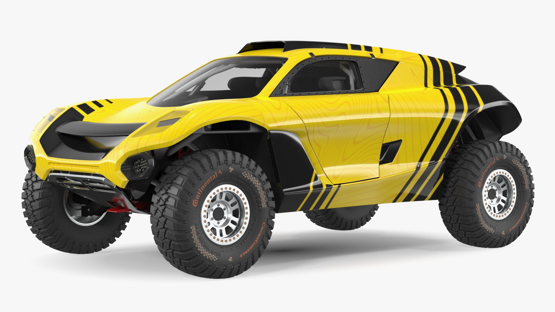 Extreme E Car Racing Electric SUV Clean 3D model preview