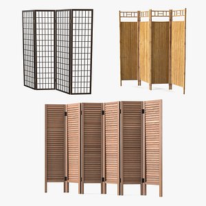 3D Folding Screens Collection