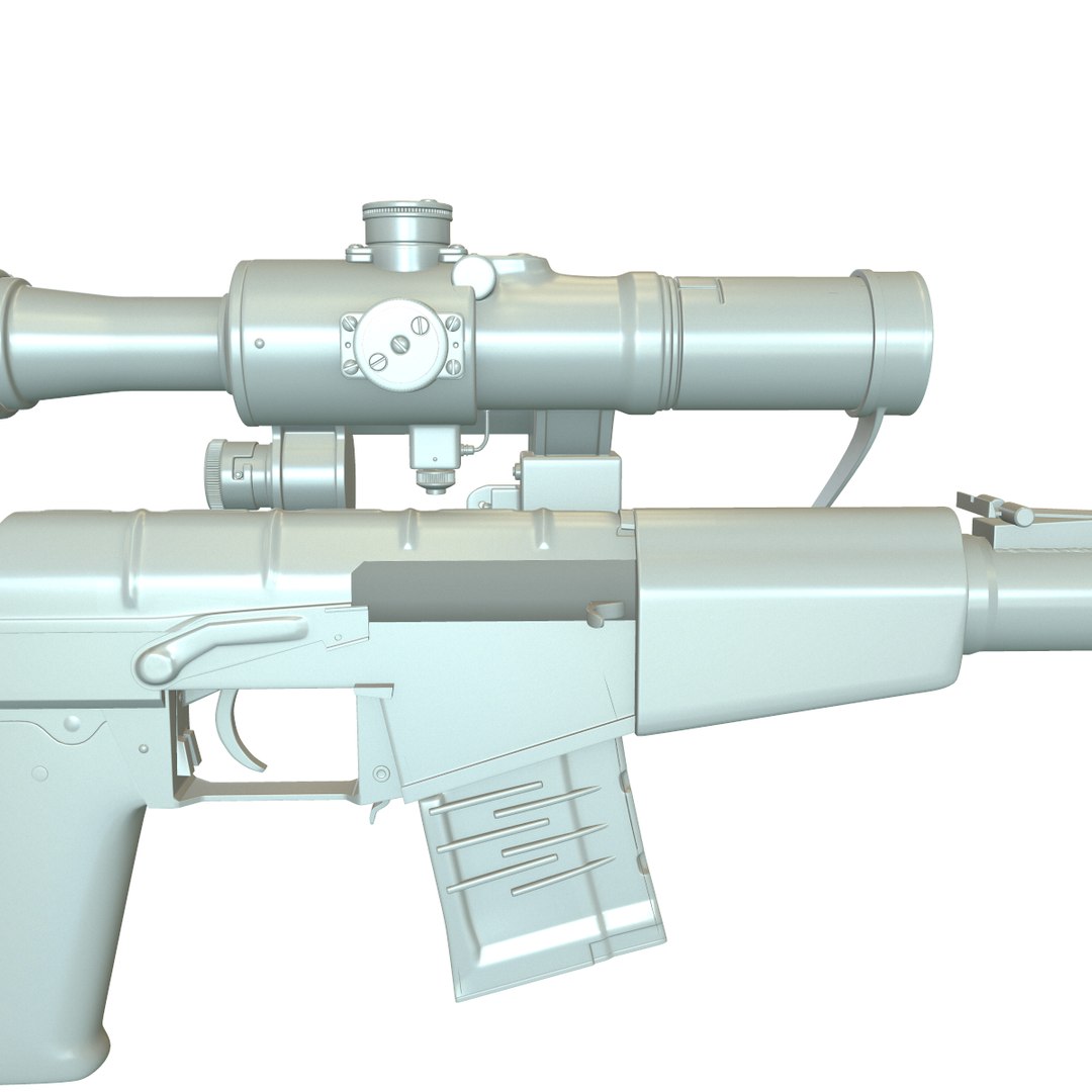 Vss Pso-1 Bullets Rifle Obj
