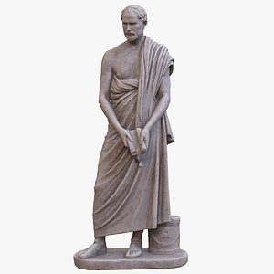 Philosopher Statue v3 3D