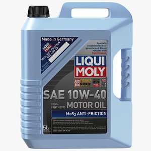 3D model Liqui Moly Motor Oil Bottle