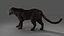 Fur Black Panther Rigged and Animation in Blender