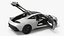 3D Honda Prelude Type R Sports Car 2026 White Rigged