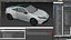 3D Honda Prelude Type R Sports Car 2026 White Rigged