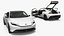 3D Honda Prelude Type R Sports Car 2026 White Rigged