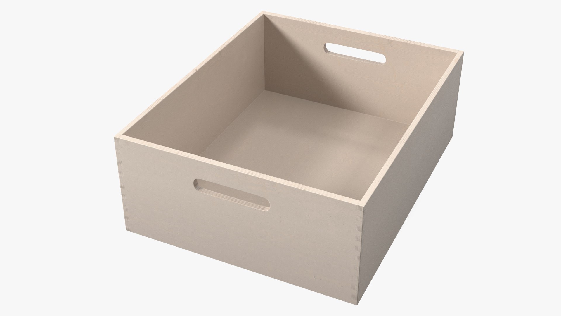 Wooden Box for 3D Print 3D model preview