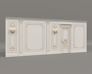 3D model Wall Molding in Classic French style 49