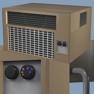3D air conditioning unit object