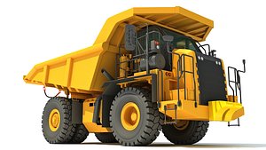 3D off-highway mining dump truck model
