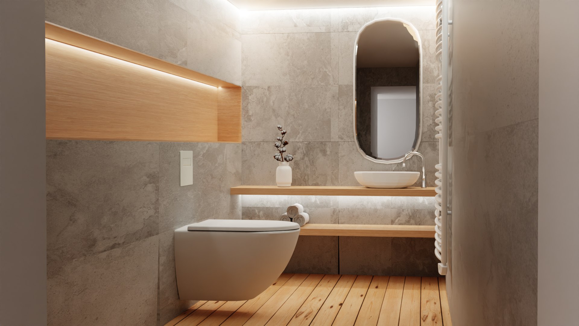 Modern Bathroom 3D - TurboSquid 2209939