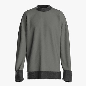 Male knit long sleeve 3D