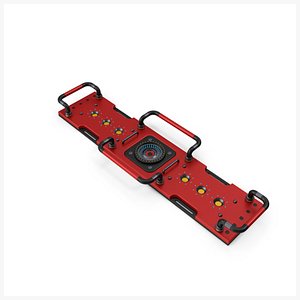 3D Scifi Interior Element Panel Red V11 PBR model